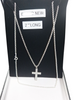 NEW OTHER SILVER CHAIN WITH CROSS 925, LENGHT 24" ,WEIGHT 7.7G