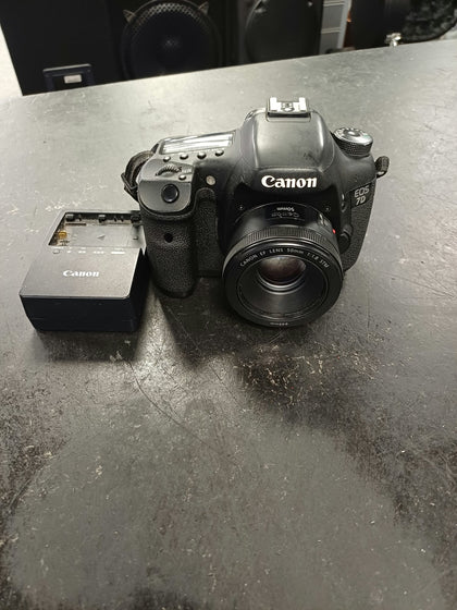 Canon EOS 7D DSLR Camera with EF 50mm f/1.8 STM Lens