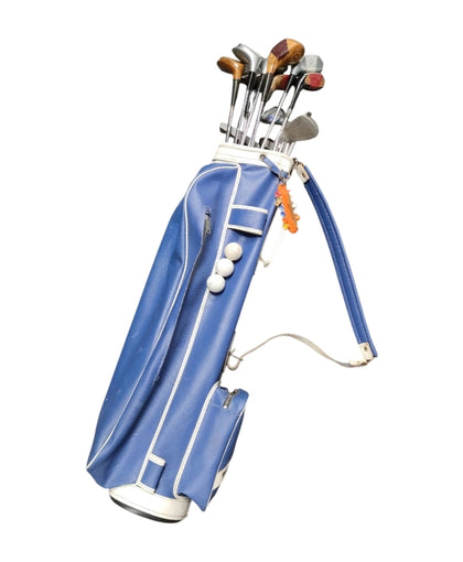 Golf Club Set with caddy, tees and balls. COLLECTION ONLY