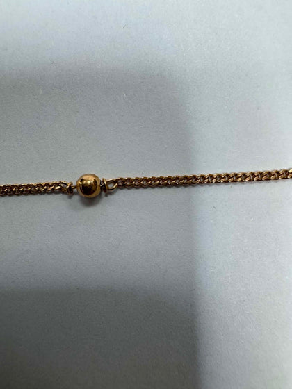 1.9g 9ct Gold Ball Bracelet - SIZE: 8 inches in length, 1mm in width **HALLMARKED**