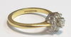 Beautiful 18ct Yellow Gold Ring With Clear Stones - 4.38G - Size N - Hallmarked