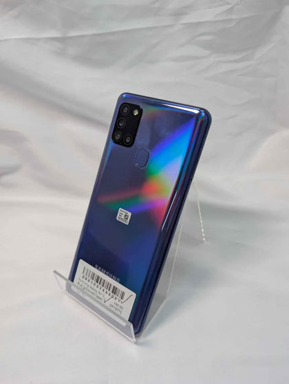 Samsung Galaxy A21s Mobile Phone - 32GB SSD - Blue - Open Unlocked - Unboxed