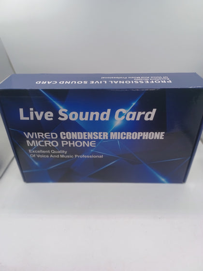 Live Sound Card Wired Condenser Microphone