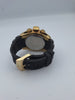 Invicta reserve mens gold effect quartz chronograph watch with rubber strap