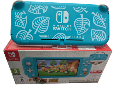 NINTENDO SWITCH LITE ANIMAL CROSSING EDITION  BOXED WITH OFFICIAL CHARGER PRESTON STORE