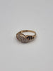 9CT Yellow Gold Ladies Ring ith CZ Stones - Size J - 2.91 Grams