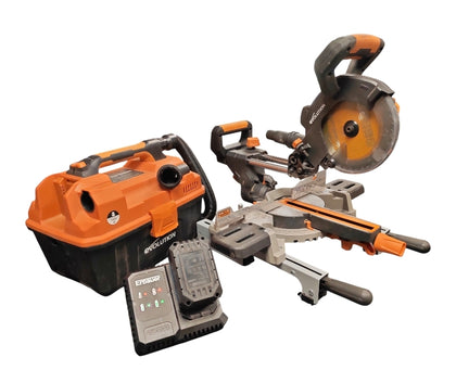 Evolution R185 185mm Sliding Mitre Saw Bundle COLLECTION ONLY