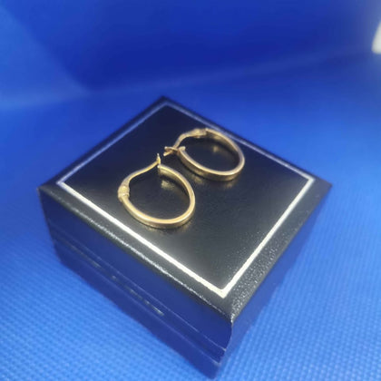 9ct Small Gold Hoop Earrings (375 Hallmarked & Tested) Weight: 1.6 Grams Box Included