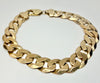 9ct yellow gold curb bracelet 8.5"