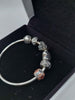 Pandora womens bangle with 5 charms - silver - 925