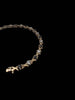 9ct Yellow Gold Bracelet With CZ Stones - 8" Long - 6.11 Grams