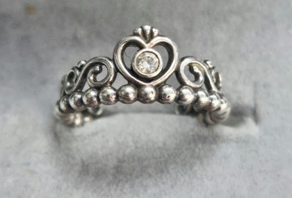 Pandora Princess Tiara Ring Size 