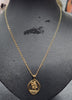 9CT - Yellow Gold St Christoper Pendant and necklace - 4.89g GROSS - 18"