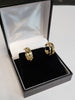 9ct Yellow Gold Triple Band Hoop Earrings - 2.30g - Hallmarked