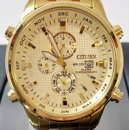 Citizen Men's Chronograph Gold Plated Watch