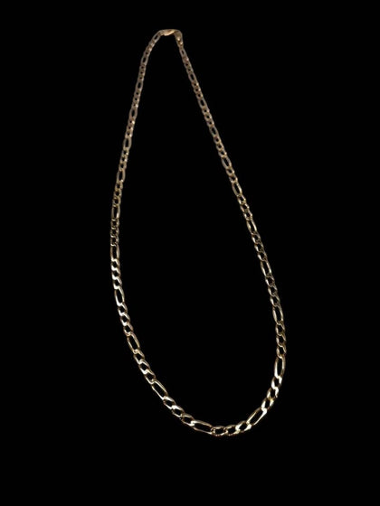 9ct Yellow Gold 3-in-1 Figaro Chain Necklace - 7.04 Grams - 18