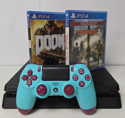 Sony Playstation 4 Slim 1TB Console & 2 Games
