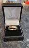 18CT - Yellow Gold Patterned Band Ring - 2.35g - Size W