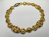 22ct Gold Patterned 7.5” Bracelet