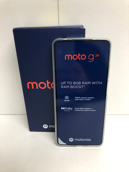 Motorola Moto G24 - 128 GB, Matt Charcoal