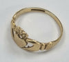 9ct GOLD CLADDAGH RING "L"