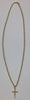14CT Yellow Gold Cross & Chain 18”