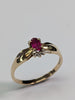 9ct Gold Diamond & Ruby Ring