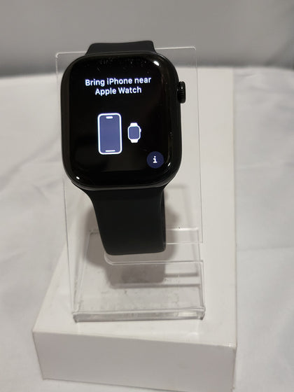 Apple Watch Series 10 GPS 46mm Jet Black Aluminium Case with Black Sport Band - S/M