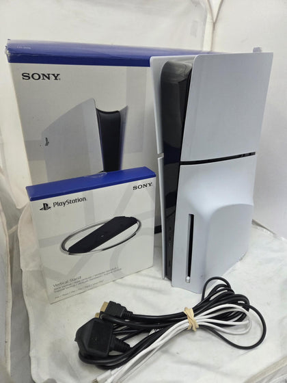 PlayStation 5 Slim Console, 1TB, White, Boxed NO PAD -WITH BRAND NEW STAND