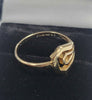 9ct Yellow Gold Art Deco Style Ring - 1.75G - Size N - Hallmarked