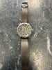 Emporio Armani - Mens AR4629 Black Leather Skeleton Meccanico Watch
