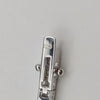 Silver 925 Hallmarked, Cubed Design Bracelet W/ CZ Stones Embedded, Open Box Lock, 8", 10.0g, !NEW!