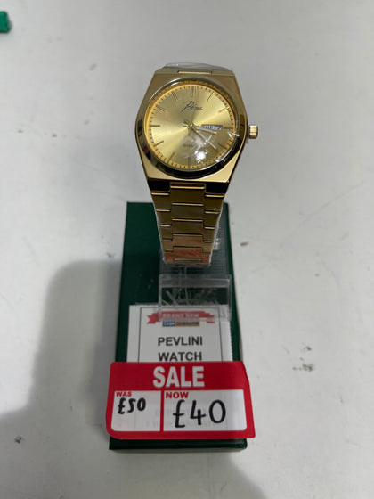 PELVINI VITTORIO GOLD TONE WATCH