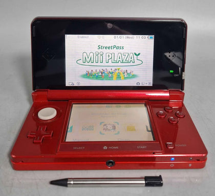 Nintendo 3DS Console, Metallic Red, Unboxed