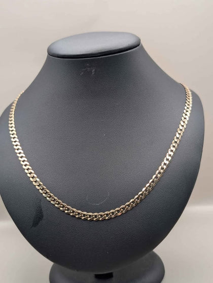 9ct Yellow Gold Curb Chain - 18