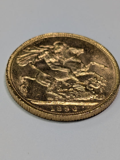 1886 FULL SOVEREIGN COIN