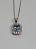 18ct Gold Diamond Pendant & 9ct White Gold Necklace