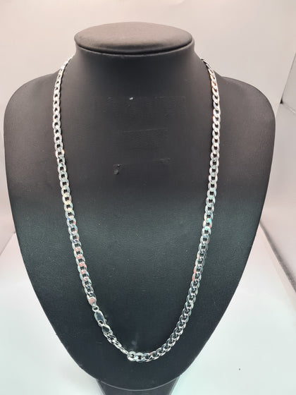 BRAND NEW SILVER CHAIN 925 , WEIGHT , 26.02G  LENGHT  23