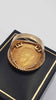 George V 22ct Full SOVEREIGN 1912 (7.9g) mounted in a yellow gold 9ct (6g) Ring size S with presentation box