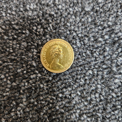 1982 Gold Sovereign Coin Elizabeth II - Full