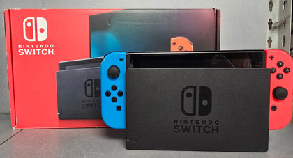 Switch Console, 32GB v2 Neon Red/Blue Joy-Con, Boxed