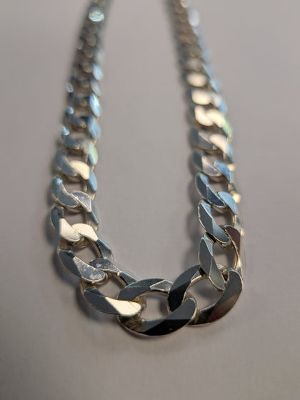 Silver Curb Chain 20