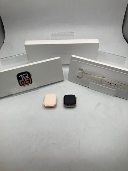 Apple Watch Series 10 - 42mm - GPS + Cellular - Rose Gold Aluminium Case - Light Blush Sport Band - M/L