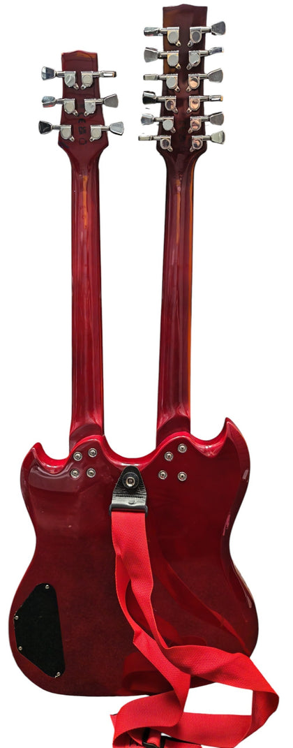 Gear4Music Brooklyn Double Neck Electric Guitar ***Store Collection Only***
