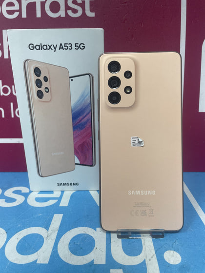 SAMSUNG GALAXY A53 5G AWESOME PEACH 128GB UNLOCKED BOXED.