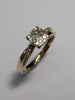 9CT GOLD DIAMOND RING SIZE N1/2