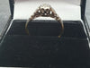 18CT - Yellow Gold Ring With Platinum Mount and Clear Stone - Size J. Hallmarked