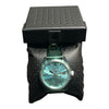 Diesel MS9 Three Hand Green Transparent Watch