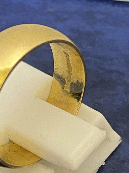 18ct Gold Ring (Size K) Apx 4.3g