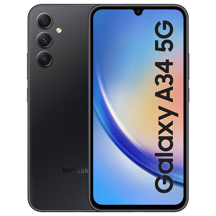Samsung Galaxy A34 5G - 128GB - Awesome Black - Unlocked.
